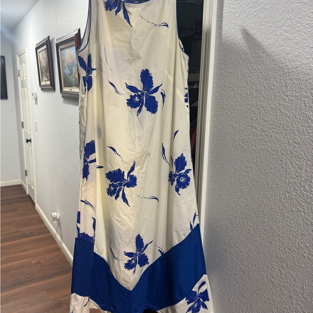 Liberty House of Hawaii Floral Midi Dress Large